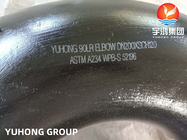 ASTM A234 WPB فولاد کربن لوازم بدون درز آرنج ضد زنگ سیاه سطح روغن
