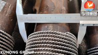 لوله بالدار دنده دار برای خشک کردن کارخانه Astm A335 P9 11CR انتقال گرما