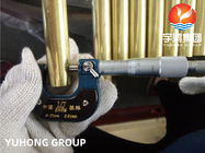 لوله های بدون درز آلیاژ مس نیکل ASTM B111 C44300 رادیاتور خنک کننده ژنراتور لوله های برنجی دریاسالاری