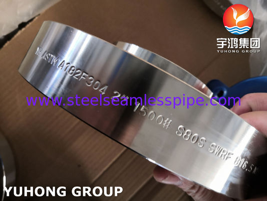 فلنج جوش جوش جوراب SW / SO RF / WN RF فلنج SCH80 1/2 "NB - 24" NB