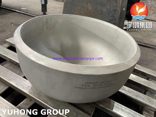 ASME SA403 WP304-S کلاه فولاد ضد زنگ اندازه بزرگ 40 اینچ
