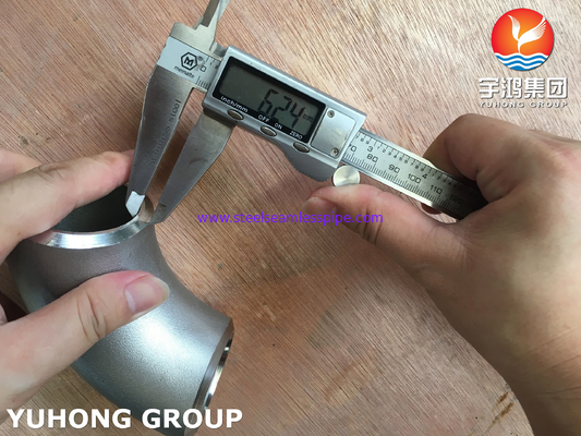 ASTM B366 WP904L آرنج 90 درجه فولادی فولاد ضد زنگ مناسب ASME B16.9