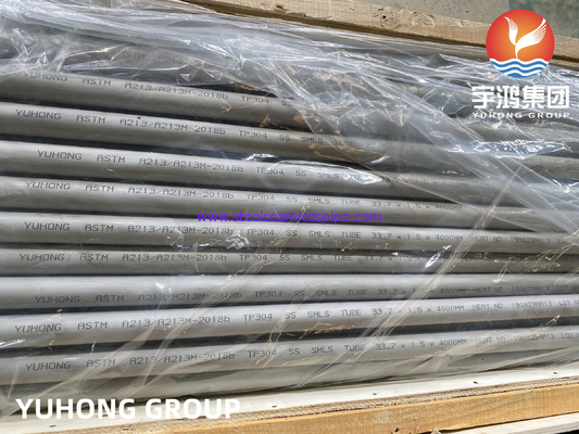 ASME SA213 TP304/304L 1.4301/1.4307 لوله مبادله گرما بدون درز از فولاد ضد زنگ