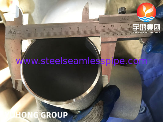 زانوی شعاع بلند 90 درجه ASTM A403 WP347H-S برای اتصالات جوشی لب به لب لوله‌کشی فرآیند در دمای بالا