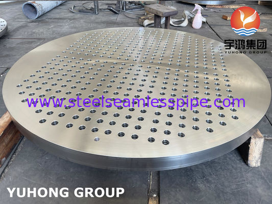 صفحه لوله فولاد ضد زنگ ASTM A182 F316L برای مبدل های حرارتی پوسته و لوله