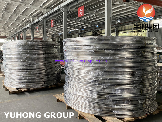 لوله های کویل فولاد ضد زنگ روشن، ASTM A213 / A269 SS304 / SS316L