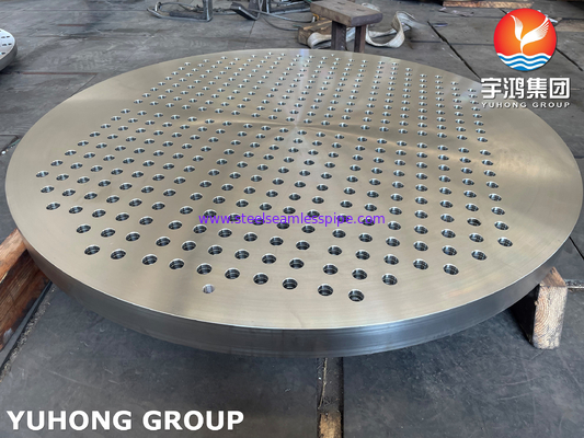 ASTM A182 F316 ورق لوله قطر بزرگ فولاد ضد زنگ ساخته شده برای اجزای مبادله گرما