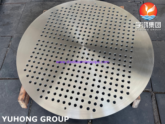 ASTM A182 F316 ورق لوله قطر بزرگ فولاد ضد زنگ ساخته شده برای اجزای مبادله گرما
