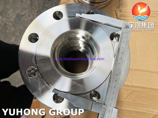 BS4504 (EN 1092-1) F316L فلنج پیچیده فولادی ضد زنگ ، رشته های BSPP نوع جعل شده PN16