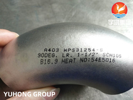 فولاد ضد زنگ ASTM A403 A815 S31254 B16.9 45 درجه LR ELBOW