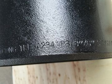 ASTM A234 WPB LR 45 درجه آرنج اتصالات 1 &quot;SCH40 BW B16.9، نقاشی سیاه