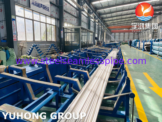 لوله بدون درز فولادی ضد زنگ ASTM A213 TP316L با مقاومت بالا در برابر خوردگی برای مبدل حرارتی ET HT