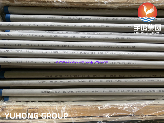 ASTM A213 TP304 1.4301 لوله بدون درز استنتیک برای دمای بالا