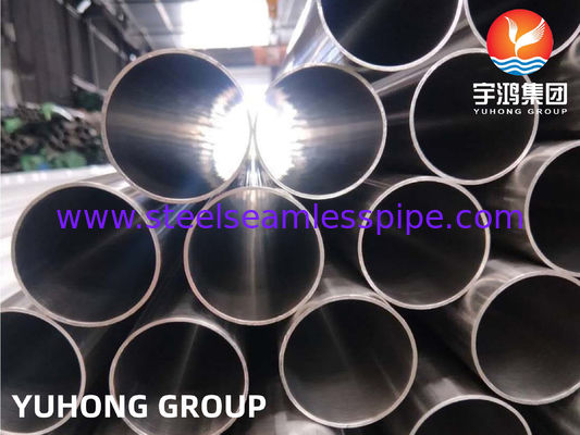 ASTM A270 TP304 لوله های بی سیم فولاد ضد زنگ بهداشتی با سطح پولیش شده و مقاومت در برابر خوردگی
