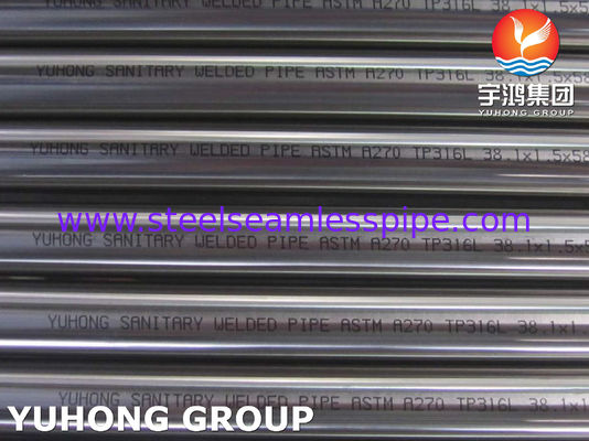 ASTM A270 TP316L لوله بی سیم فولاد ضد زنگ بهداشتی با سطح روشن و مقاومت در برابر خوردگی