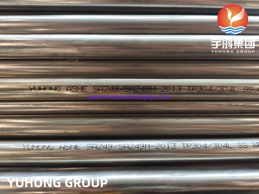 ASME SA249 TP304 304L SUS304 1.4301 لوله های جوشیده شده برای تهویه کننده دیگ