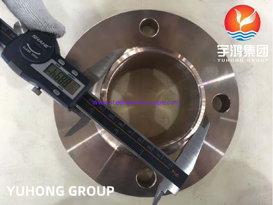 ASTM B151 C70600 2.0872 آلیاژ Cu-Ni جعل شده Weldneck Flange RF B16.5