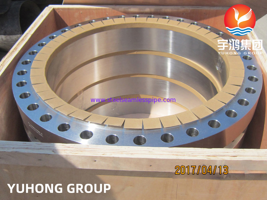 فلنج بدنه ای از فولاد دوگانه، ASTM A182 درجه F51 (UNS S31803) ، مناسب برای محیط های خوردگی