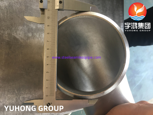 زانویی ASTM A403 WPS31254 / 254SMO دوبلکس فولاد ضد زنگ زانویی 45 درجه LR