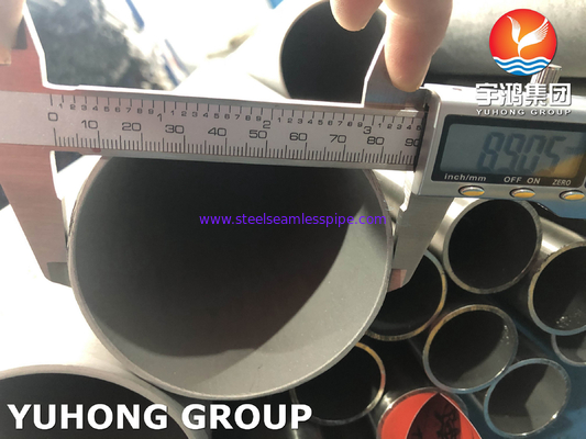 ASTM A789 UNS S32205 لوله بدون درز استیل دوگانه برای صنعت شیمیایی