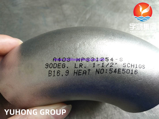 SS 90 Deg LR Elbow ASTM A403 UNS S31254-S B16.9 پالایشگاه های نفت