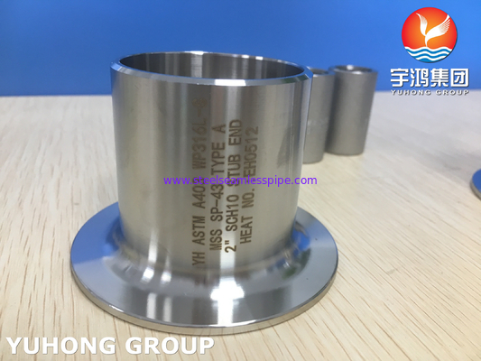 ASTM A403 WP316L-S پایان خرد نوع A BW گاز نفت پتروشیمی گاز طبیعی