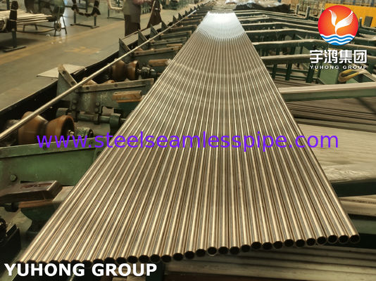 لوله بی درهم آلیاژ مس ASTM B111 C44300 لوله های نیکل مس 6M/PC,12M/PC