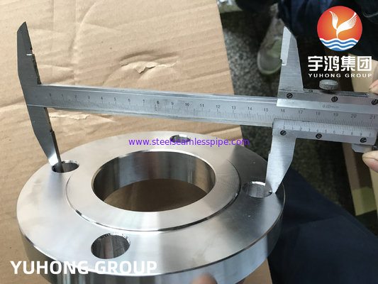 ASME A182 F304/f304L/F316 / F316L Brida de Acero Slip On Flange Welding Neck Flange RF FF از جنس فولادی ضد زنگ