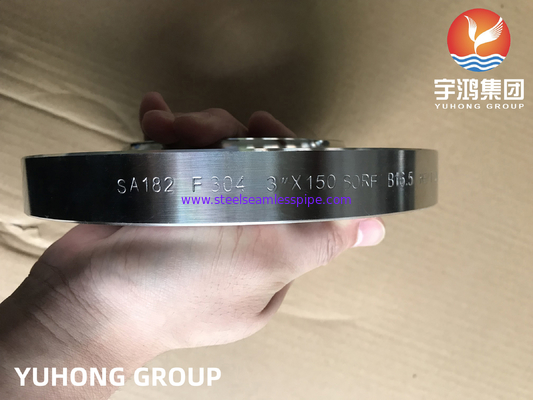 ASME A182 F304/f304L/F316 / F316L Brida de Acero Slip On Flange Welding Neck Flange RF FF از جنس فولادی ضد زنگ