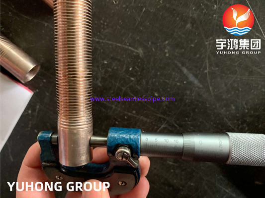 ASTM B111 C70600 O61 لوله کم باله مس آلیاژ نیکل برای مبدل حرارتی NDT موجود
