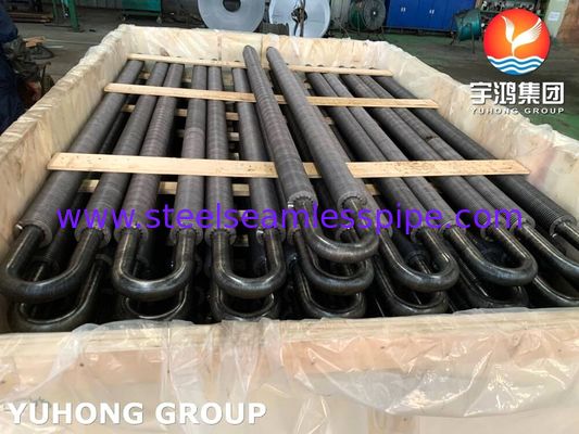 فولاد کربن U Bend Solid Fined Tube, High Frequency Welded Fin With A106 Gr.B Pipe استفاده شده در اقتصاد بخش