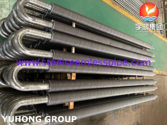 فولاد کربن U Bend Solid Fined Tube, High Frequency Welded Fin With A106 Gr.B Pipe استفاده شده در اقتصاد بخش