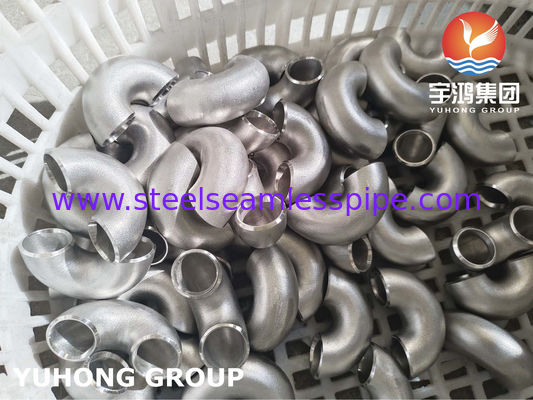 زانوی 180 درجه LR Hastelloy C22 / N06022 | اتصالات جوشی لب به لب آلیاژ نیکل ASTM B366 برای سرویس خورنده