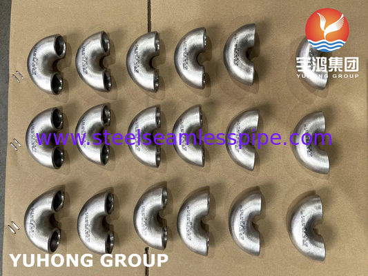 زانوی 180 درجه LR Hastelloy C22 / N06022 | اتصالات جوشی لب به لب آلیاژ نیکل ASTM B366 برای سرویس خورنده