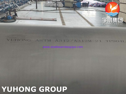 ASTM A312 TP904L لوله فولاد ضد زنگ با قطر بیرونی بزرگ برای صنعت پتروشیمی