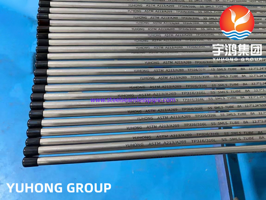 ASTM A213 TP316L لوله روشن ضد زنگ از فولاد ضد زنگ