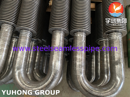 لوله ی U Bend Fin ، ASTM A106 Gr. B لوله ی فلک جوش دار با فرکانس بالا برای مبادلات گرما