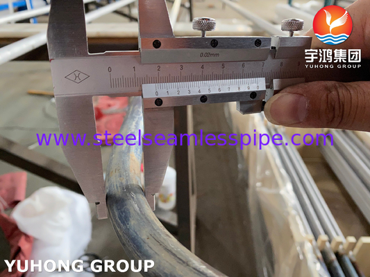 لوله دو فلزی SMLS U Bend ASME SA789 UNS S32205 برای مبادله گرما