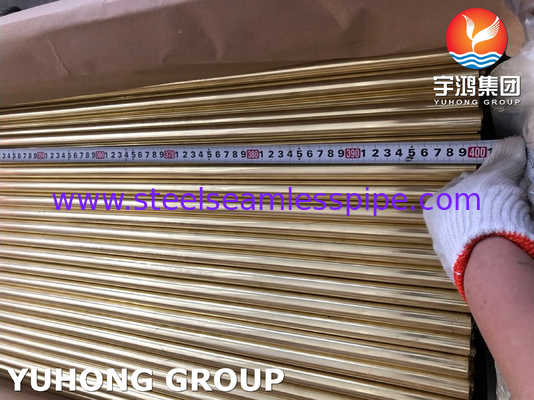 ASTM B111 C44300 آدرالتی برنج مبادله گرما بدون درز ، لوله تهویه