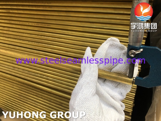 ASTM B111 C68700 مبدل گرما و لوله دیگ بخار بدون درز از مس آلومینیومی