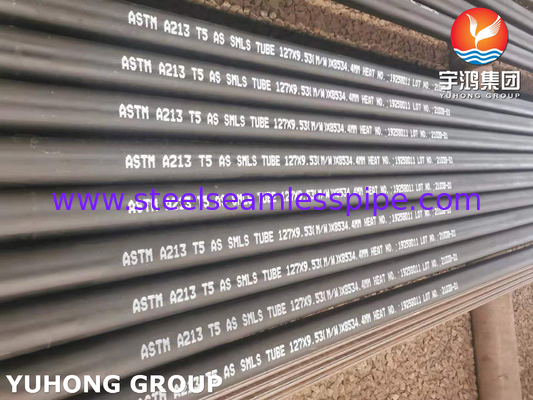 لوله بدون درز فولادی آلیاژی سوپرهیتر، ASTM A213 Gr.T5، مورد استفاده در نیروگاه