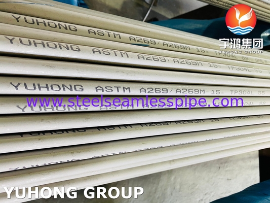 Stainelss فولاد جوش لوله A269 TP304 304L دوام بالا برای مبادله گرما، برج خنک کننده، برنامه های کاربردی تهویه