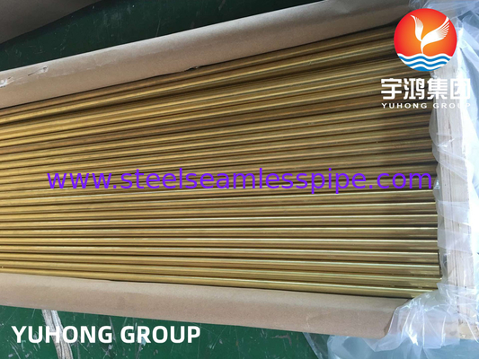 ASTM B111 / ASME SB111 C44300 لوله نیکل مس بدون درز برای سیستم خنک کننده کاندنسر