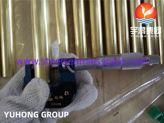 ASTM B111 / ASME SB111 C44300 لوله نیکل مس بدون درز برای سیستم خنک کننده کاندنسر