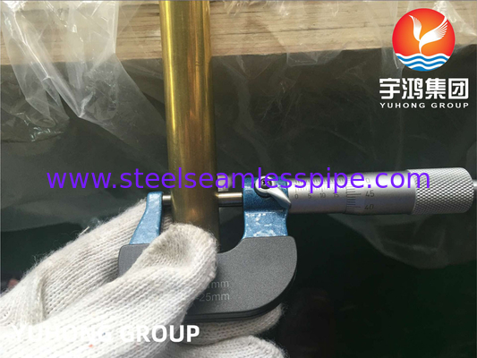 ASTM B111 / ASME SB111 C44300 لوله نیکل مس بدون درز برای سیستم خنک کننده کاندنسر