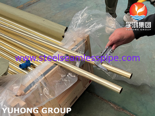 لوله بدون درز آلیاژ مس لوله مس Admiralty ASTM B111 C44300 C71500 C68700 کاربرد مبادله گرما