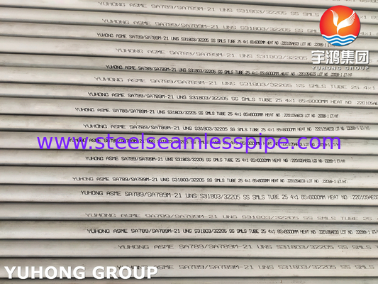 ASME SA789 / ASTM A789 S32205 لوله های دوگانه فولاد ضد زنگ