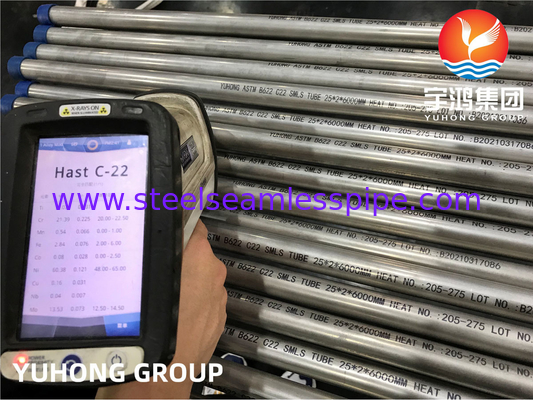 ASME SB622 N06022 لوله های آلیاژ نیکل C22 Hastelloy