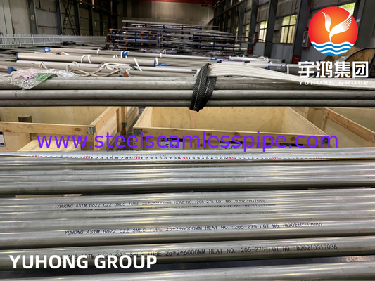ASME SB622 N06022 لوله فولادی آلیاژ نیکل C22 استیللو