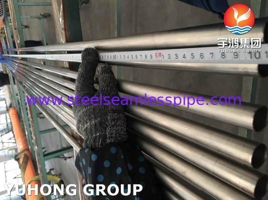 ASME SB338 GR1 ، GR7 ، GR9 ، GR12 لوله های فولادی آلیاژ تیتانیوم برای دیگ های تهویه